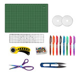 Kit Base De Corte 90x60 Régua 60 Cortador 45mm Tesoura