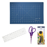 Kit Base De Corte A2 60x45cm Régua 15x60cm Cortador 45mm