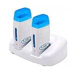 Kit Base Dupla Com 2 Aquecedores De Cera Roll On Azul