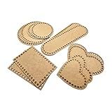 Kit Bases Para Cesto Crochê Diversos Tamanhos 14 Peças MDF