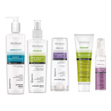Kit Básico Limpeza De Pele Profissional Vita Derm 5 Produtos