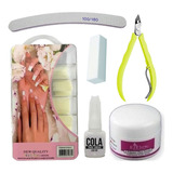 Kit Básico Manicure Alongamento Unhas Gel Acrílico Acrigel