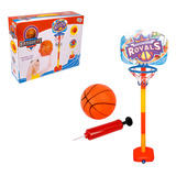 Kit Basquete Infantil Altura Ajustável Com Bola Bomba Tabela