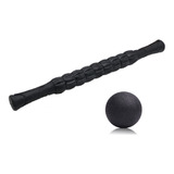 Kit Bastão De Liberação Miofascial Massagem Bola Lacrosse