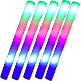 Kit Bastão Led Festa 40cm Colorido 3 Funções Bastão Led De Espuma Luminoso Neon Brilhante Bastão Luminoso Festa Kit 5unids 