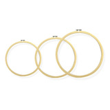 Kit Bastidor Madeira Com Tarraxa 3 Tamanhos 15 20 E 30 Cm
