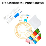 Kit Bastidores Completo P iniciante Bordado Com Ponto Cruz