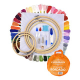 Kit Bastidores Para Iniciante Bordado Ponto Cruz Completo