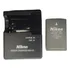 Kit Bat-eria Nikon +carregador Mh-23 En-el9a 1080 Mah D90x Cor Cinza-escuro