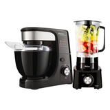 Kit Batedeira Planetária E Liquidificador Preto Philco 110v