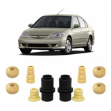 Kit Batente Dianteiro Traseiro Honda Civic 2001 2002 2003 04