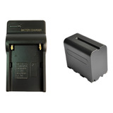 Kit Bateria De Led 7.4v 6600 Mah Np-f960 + Carregador Bivolt