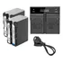 Kit Bateria Npf970 + Carregador P/ Monitor Viltrox Feelworld