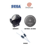 Kit Bateria Recarregável Suporte Para Sega Dreamcast Lir2032