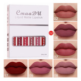 Kit Batom Labiales Bastões Matte Tintas Para Labios 6 Unidad