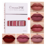Kit Batom Labiales Bastões Matte Tintas Para Labios 6 Unidad