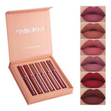 Kit Batom Tintas Para Labios Labiales Bastões Matte 6 Unidad
