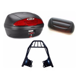Kit Baú Givi E450 45l C Encosto E Suporte Fazer Factor 150