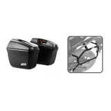 Kit Baú Lateral Givi E22n 22l Suporte Scam Mt03 R3