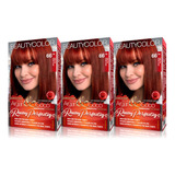 Kit Beauty Color 66 74 Ruivo Doce De Leite 03 Unidades Tom Ruivo Doce De Leite