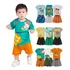 Kit Bebê 12 Peças Menino Conjunto 6 Shorts + 6 Camisetas