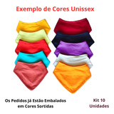 Kit Bebê Babador Bandana Dupla Face 10 Peças Algodão Oferta