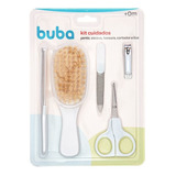 Kit Bebê Buba Higiene Pente E Escova Cerdas Naturais