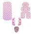 Kit Bebê Carrinho Moisés + Protetor Cinto + Bebê Conforto Cor Coroa Rosa