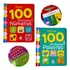 Kit Bebê Livro Meus 100 Primeiros Números E Livro Minhas 100 Primeiras Palavras Almofadado Aprendizado Diversão
