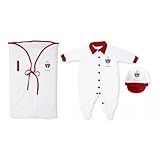 Kit Bebê Saída De Maternidade São Paulo Branco Oficial Menino