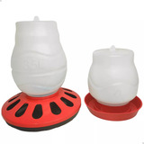 Kit Bebedouro Comedouro Galinhas Aves Automático 3 5l E 2l