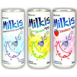 Kit Bebida Gaseificada Milkis Sabores Variados Lotte 3 Latas