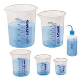 Kit Becker Bequer 50 100 250 600 1000 Ml Pisseta