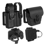 Kit Bélica Tab Lock Passador Fiel Porta Tonfa Preto
