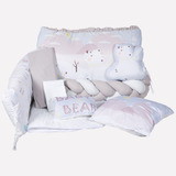 Kit Berço 10 Peças Fofura Artico Cinza Brubrelel