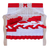 Kit Berço Americano 11 Peças Padrão Trança Enxoval De Bebe
