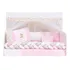 Kit Berço Trança Menino Ursinho Teddy Azul Americano Baby Cor Rosa-claro Urso Teddy