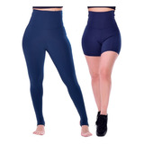 Kit Bermuda E Calça Legging Modeladora