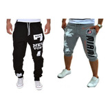Kit Bermuda New York Calça New York Moletom Masculino