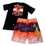 Kit Bermudas Seaway Tactel 1 Camisa Seaway Premium