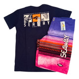 Kit Bermudas Seaway Tactel 1 Camisa Seaway Premium