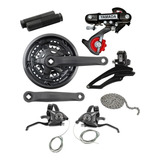 Kit Bicicleta 21v Câmbios Pedivela Corrente E Rapid Fire
