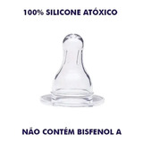 Kit Bico De Mamadeira Redondo C 25 Un  100  Silicone  tetê 