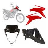 Kit Bico Frontal Carenagem Acabamento Do Farol Moto Xre 190