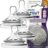 Kit Bico Mamadeira Avent Pétala N 4 6m 4 Unidades Philips