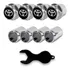 Kit Bico Pneu Capa Válvula Antifurto Toyota Hilux Cromado