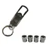 Kit Bico Tampa De Válvula Pneu Chaveiro Metal Audi A3 A5 Q3