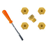 Kit Bicos Injetor Converter P Gás Encanado Cooktop 4 Bocas
