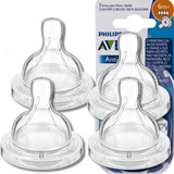 Kit Bicos Mamadeira Philips Avent Classic N 4 6m  4 Unidades