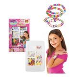 Kit Biju Infantil Brinquedo Miçangas Fazer Colares Pulseira
